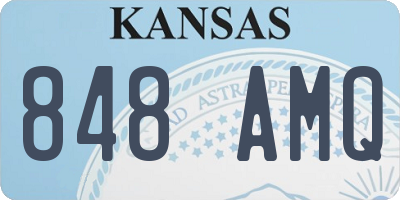KS license plate 848AMQ