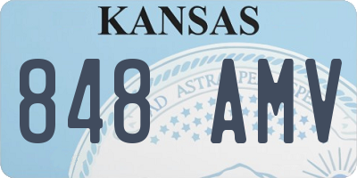 KS license plate 848AMV
