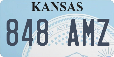 KS license plate 848AMZ