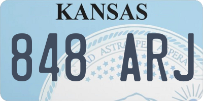 KS license plate 848ARJ
