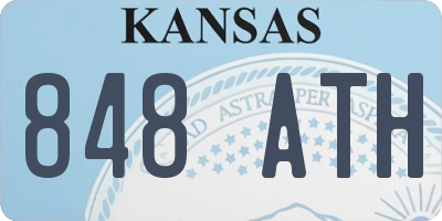 KS license plate 848ATH