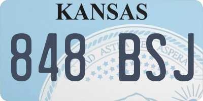 KS license plate 848BSJ