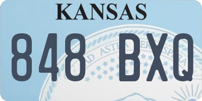 KS license plate 848BXQ