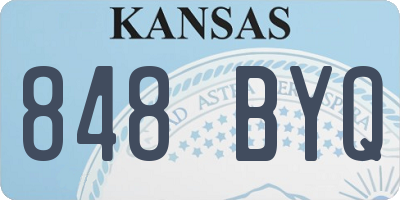 KS license plate 848BYQ
