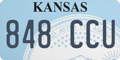 KS license plate 848CCU