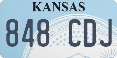 KS license plate 848CDJ