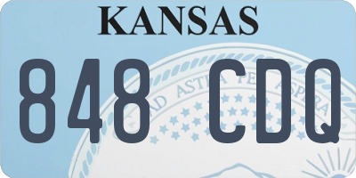 KS license plate 848CDQ