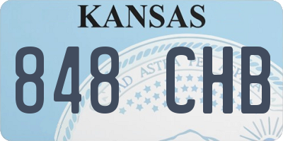 KS license plate 848CHB