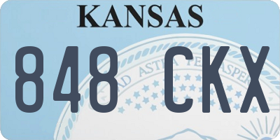 KS license plate 848CKX