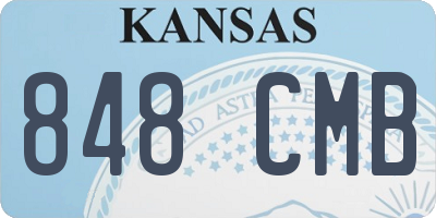 KS license plate 848CMB