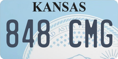 KS license plate 848CMG