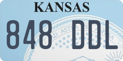 KS license plate 848DDL