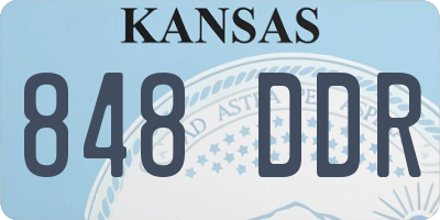 KS license plate 848DDR