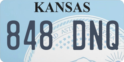 KS license plate 848DNQ