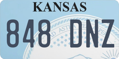 KS license plate 848DNZ