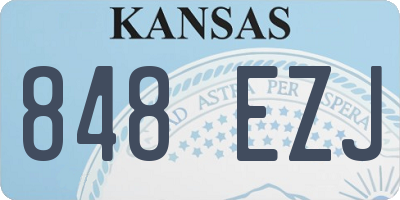 KS license plate 848EZJ