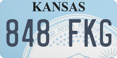 KS license plate 848FKG