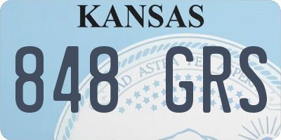 KS license plate 848GRS