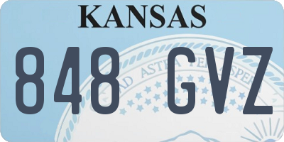 KS license plate 848GVZ