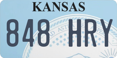 KS license plate 848HRY