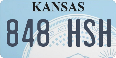KS license plate 848HSH