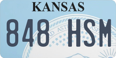 KS license plate 848HSM