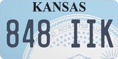 KS license plate 848IIK