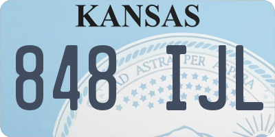 KS license plate 848IJL