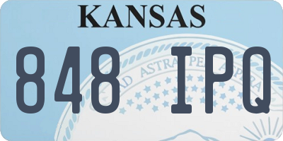 KS license plate 848IPQ