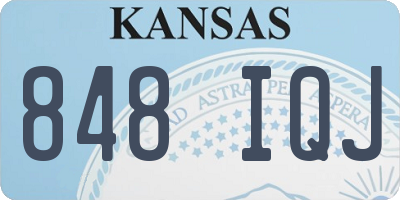 KS license plate 848IQJ