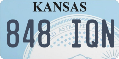 KS license plate 848IQN