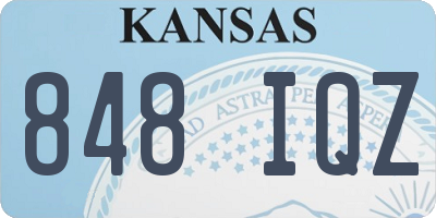 KS license plate 848IQZ