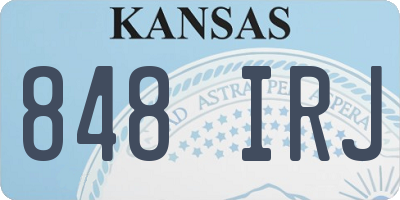 KS license plate 848IRJ