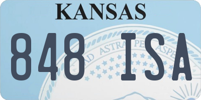 KS license plate 848ISA