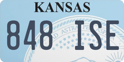 KS license plate 848ISE