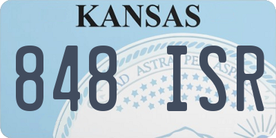 KS license plate 848ISR