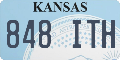 KS license plate 848ITH
