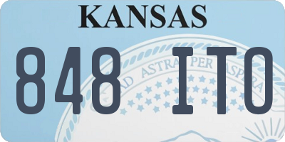 KS license plate 848ITO