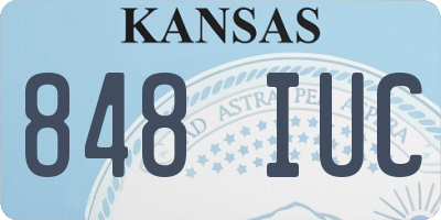 KS license plate 848IUC