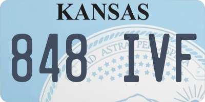 KS license plate 848IVF