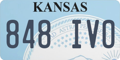 KS license plate 848IVO