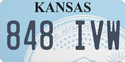 KS license plate 848IVW