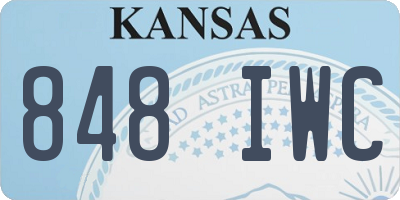 KS license plate 848IWC