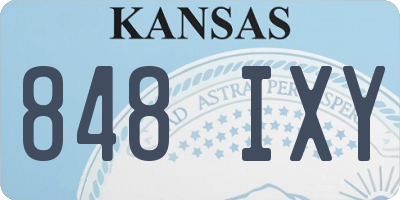 KS license plate 848IXY