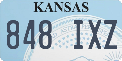 KS license plate 848IXZ