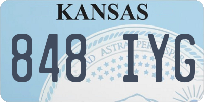 KS license plate 848IYG