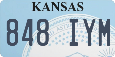 KS license plate 848IYM