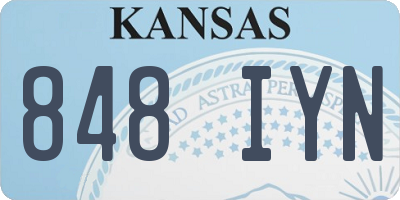 KS license plate 848IYN