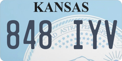 KS license plate 848IYV