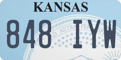 KS license plate 848IYW